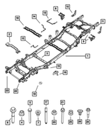 68138171AD - Frame, Bumper and Fascia: Chassis Frame Assembly for Dodge: Ram 1500 | Ram: 1500 Image