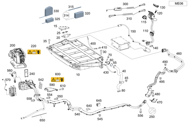 205540640464 - : Electrical Wiring Harness for Mercedes-Benz Image