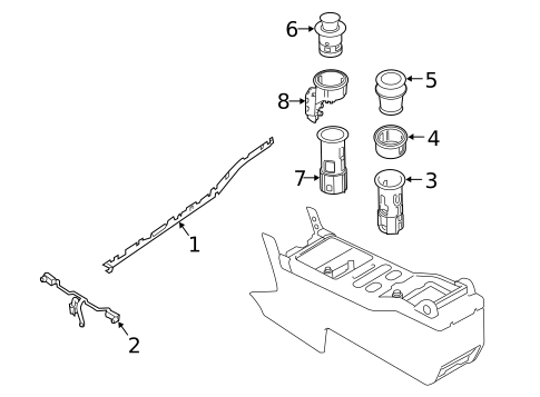 Rear Console for 2021 Land Rover Defender 90 #0