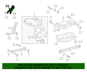 2013-2019 Cadillac Rear Suspension Upper Trailing Link 23214245 | OEM ...