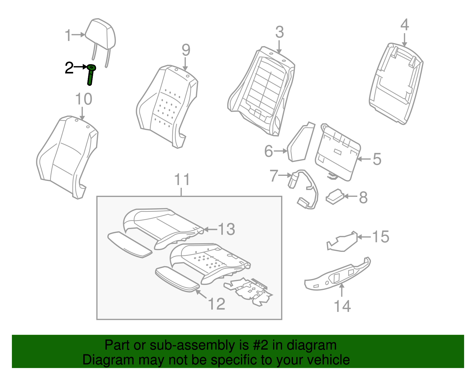 Headrest Guide - BMW (52-10-7-139-519)