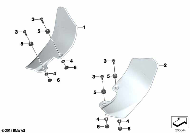 46637727241 - Frame and Mounting Parts: Slipstream Deflector - Links for BMW-Motorrad Image