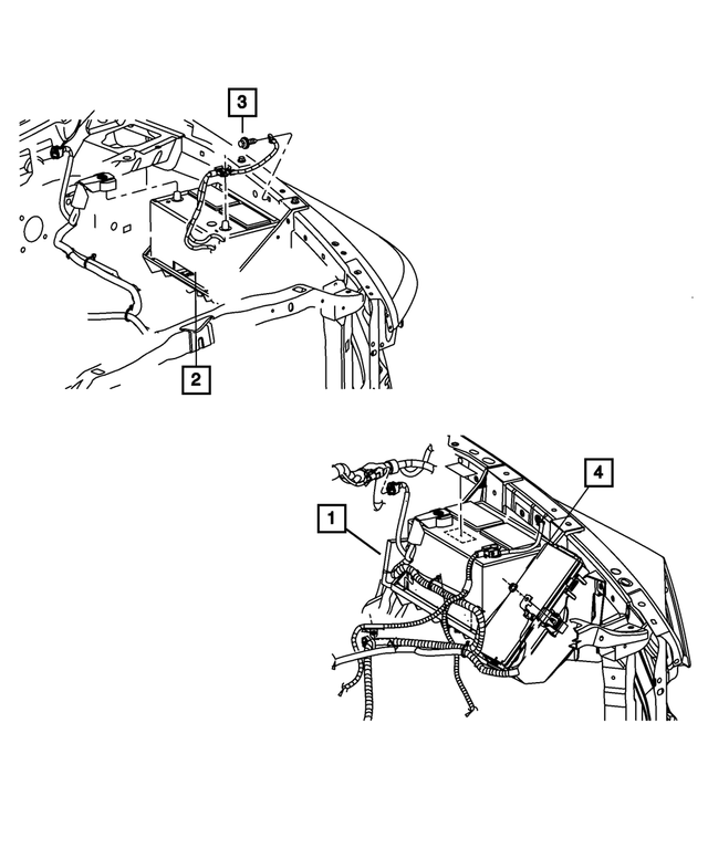 56051166AB - Electrical: Battery Negative Wiring for Mopar Image