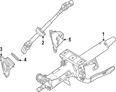 Steering Column Assembly for 2025 Toyota Crown Signia #0