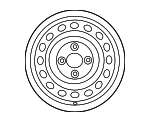 4250D034 - : Wheel, Steel for Mitsubishi: Mirage Image