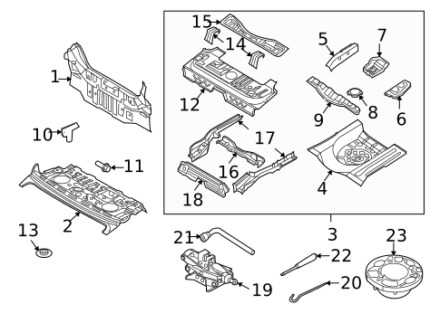 Rear Body for 2009 Chevrolet Aveo #0