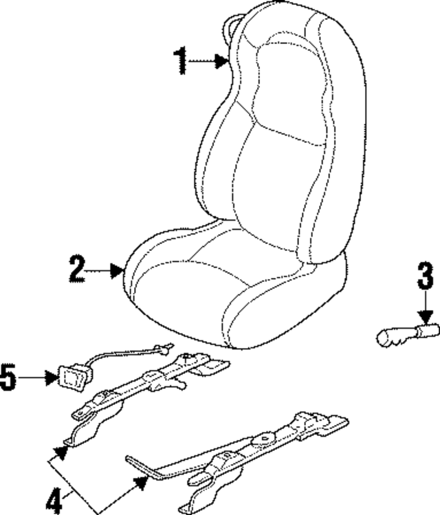 4708254 - Body: Seat Track for Mopar Image