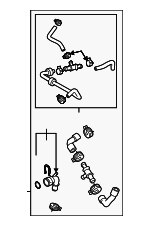 1K0122101GK - Cooling System: Upper Hose for Volkswagen: Jetta Image