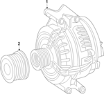 642154080287 - : Remanufactured Alternator for Mercedes-Benz Image