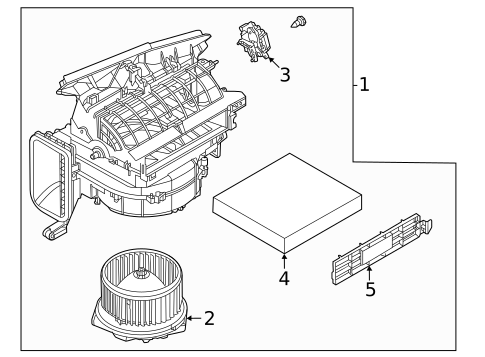 Blower Motor & Fan for 2025 Nissan Rogue #0