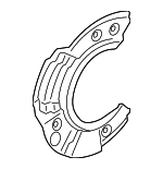 34116775266 - Brakes: Splash Shield for BMW: 528i, 528i xDrive, 530i, 535d, 535d xDrive, 535i, 535i GT, 535i GT xDrive, 535i xDrive, 540i, 550i, 550i GT, 550i GT xDrive, 550i xDrive, 640i, 640i Gran Coupe, 640i xDrive, 640i xDrive Gran Coupe, 650i, 650i Gran Coupe, 650i xDrive, 650i xDrive Gran Coupe, 740i, 740Ld xDrive, 740Li, 740Li xDrive, 750i, 750Li, 760Li, ActiveHybrid 5, ActiveHybrid 7, M5, M6, M6 Gran Coupe Image