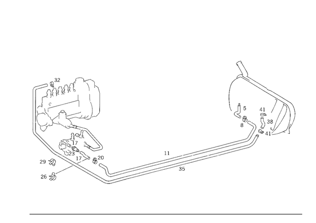 1244700575 - : Fuel Hose for Mercedes-Benz Image