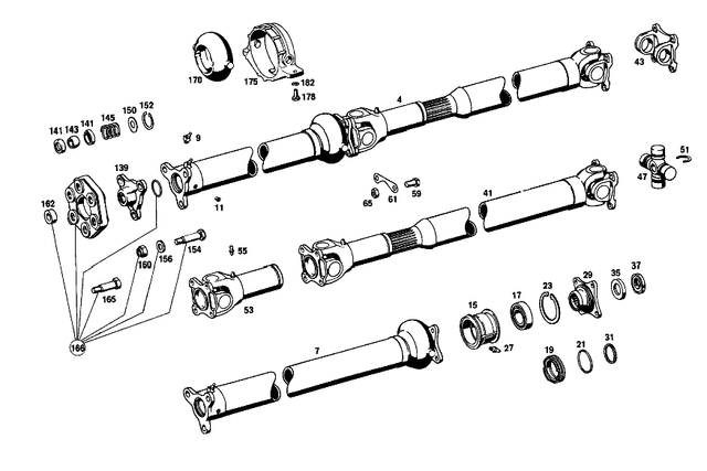 1104101401 - : Propeller Shaft for Mercedes-Benz Image