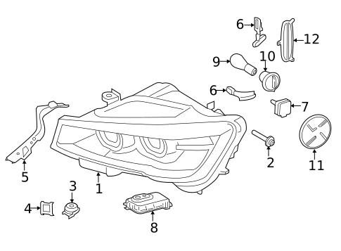 Bulbs - Chassis for 2016 BMW X4 #3