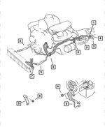 52028728AC - Cooling: Oil Cooler Tube And Hose, Pressure for Mopar Image