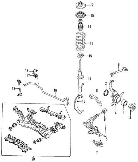 Front Suspension for 1997 Mazda Millenia #0