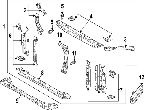 Radiator Support for 2023 Subaru Crosstrek #0
