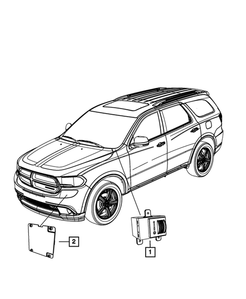 Keys, Modules and Engine Controllers for 2013 Dodge Durango #6