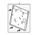 82527SZAA01ZA - : 2009-2011 Honda Pilot - Cover L Rear Seat-Back Back *B167L* (Baltic Blue) for Honda: Pilot Image