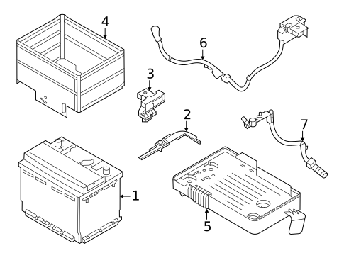Battery & Related Components for 2020 Nissan Sentra #0