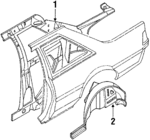 51357GA551 - Body: Inner Panel for Subaru: DL, GL, Loyale, RX Image
