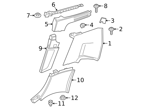 Interior Trim - Quarter Panels for 2020 BMW Z4 #0