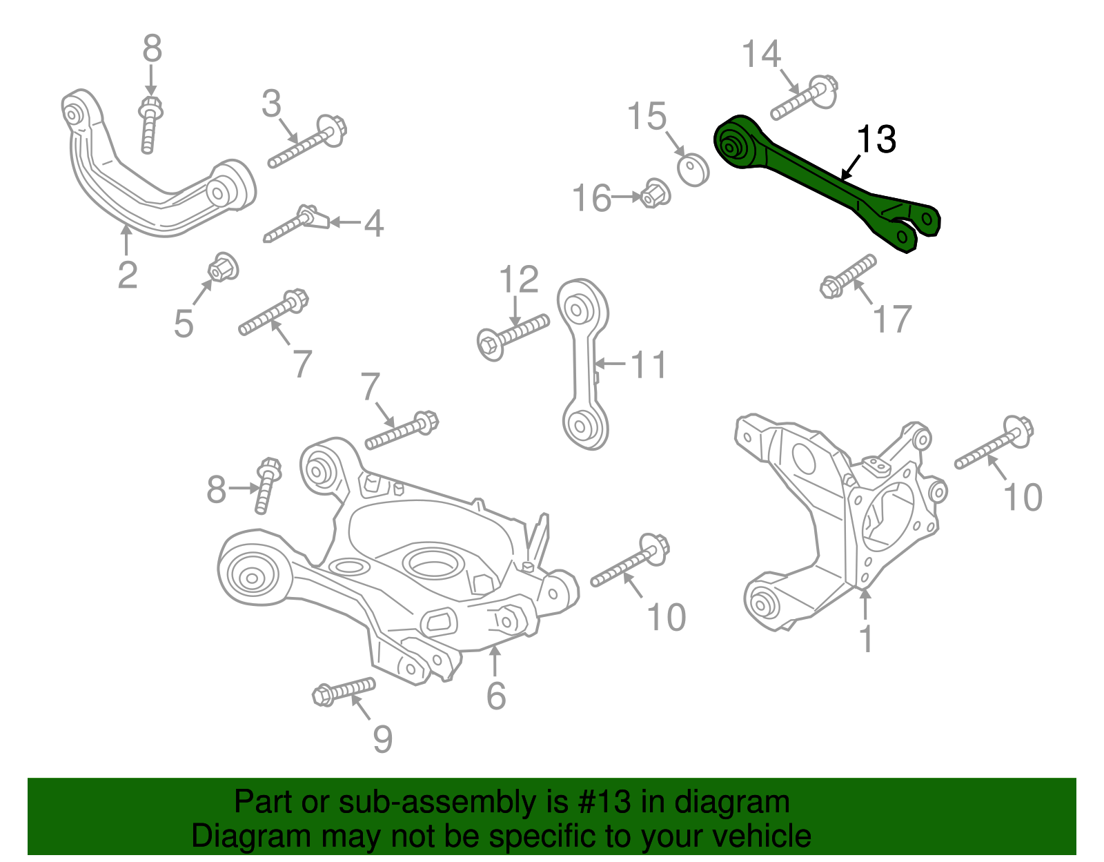 3z7z3 FR3Z-5K898-B FR3Z5K898B - Genuine Ford Base part # 5K898 Rod