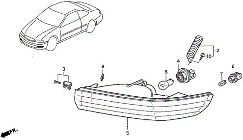Combination Light for 1997 Acura CL #0