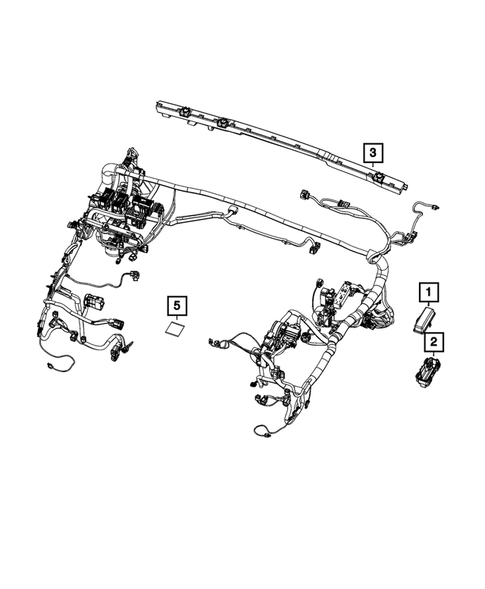 Wiring, Headlamp to Dash for 2024 Jeep Wrangler #2