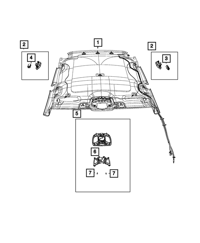 68303234AA - Electrical: Reading Lamp for Mopar Image