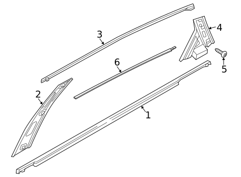 Exterior Trim - Rear Door for 2022 Kia K5 #0