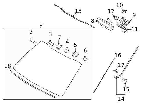 Reveal Moldings for 2019 Kia K900 #0