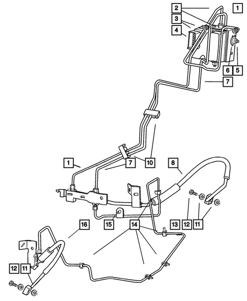 Brake Lines and Hoses for 2003 Dodge Ram 2500 #2