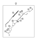 68519088AA - Fuel and Accelerator Pedal: 2 Way Clip for Ram: 1500 Image