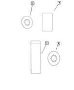 53040081 - Labels: Battery Jump Start Label for Mopar Image