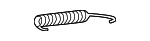 4600A114 - Brakes: Drum Brake Shoe Return Spring for Mitsubishi: i-MiEV, Lancer, Mirage, Mirage G4 Image
