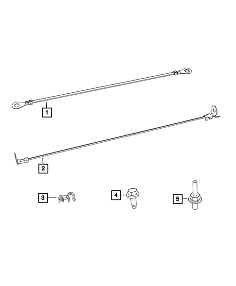 Battery, Battery Tray and Cables for 2023 Jeep Gladiator #5