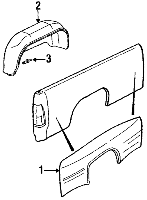 Fender for 1998 Dodge Ram 1500 #0