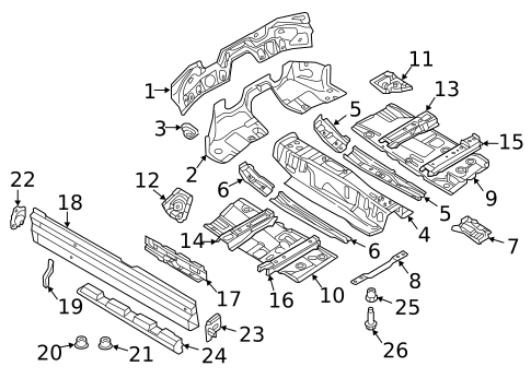Floor & Rails for 2022 Audi TT Quattro #0