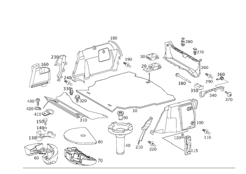 Luggage Compartment Covering for 2002 Mercedes-Benz C230 #0