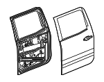 86532545 - Body: Door Shell for GM Image