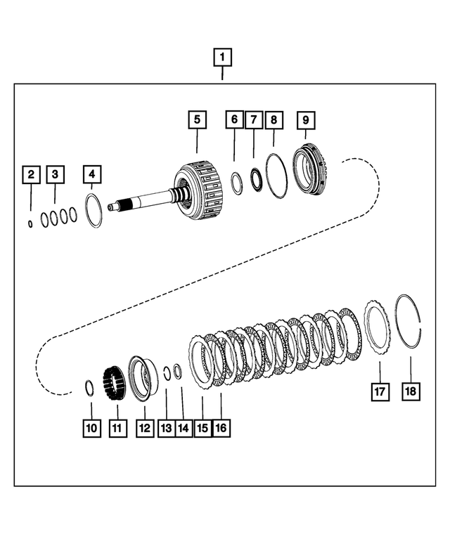 68637535AA - : Automatic Transmission Clutch Kit for Mopar Image