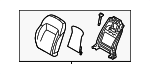 883033W303EAW - Body: Seat Back Assembly for Kia: Sportage Image