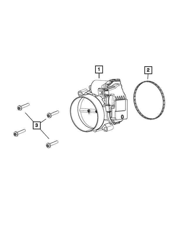68271245AA - Fuel and Accelerator Pedal: Throttle Body To Intake Seal for Dodge: Challenger, Charger, Durango | Jeep: Grand Cherokee | Ram: 1500 Image