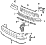 F4JY17K835A - Body: Bumper Cover for Mercury: Capri Image