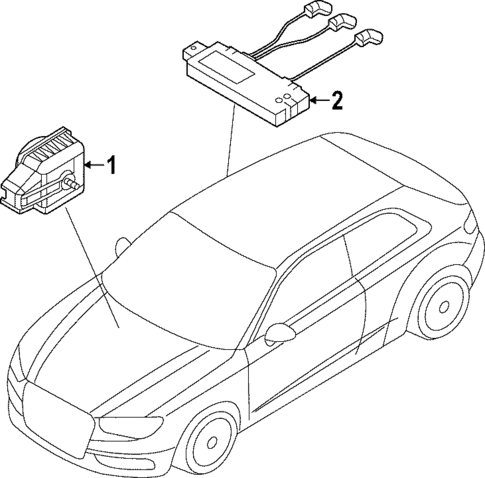 Anti-Theft Components for 2024 Audi RS3 #0