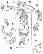 8970656760 - : Engine Air Filter for Honda Image