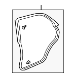 72865SDAA02 - Body: Door Weather-strip for Honda: Accord Image