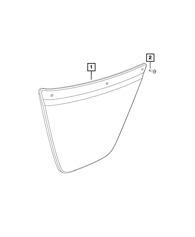 1YA58JXWAB - Interior Trim: Front Door Trim Panel Assembly, Right for Mopar Image
