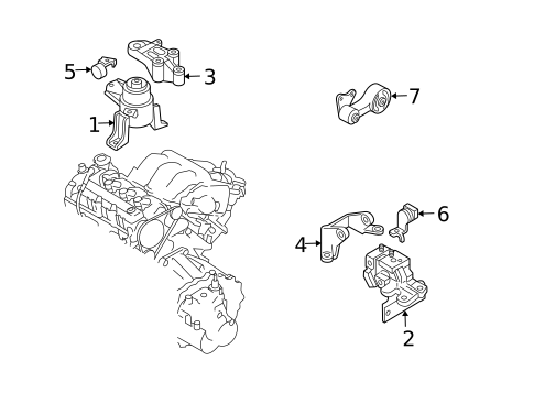 Engine & Trans Mounting for 2008 Mazda 6 #0